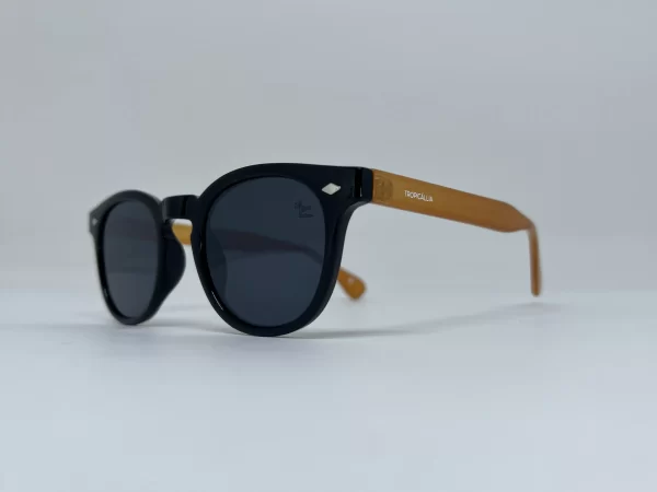 oculos tanned preto+laranja