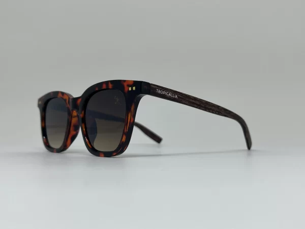 oculos tropical mirage animal print+madeira