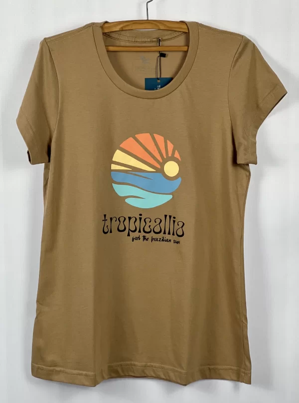 camiseta babylong sunset caramelo